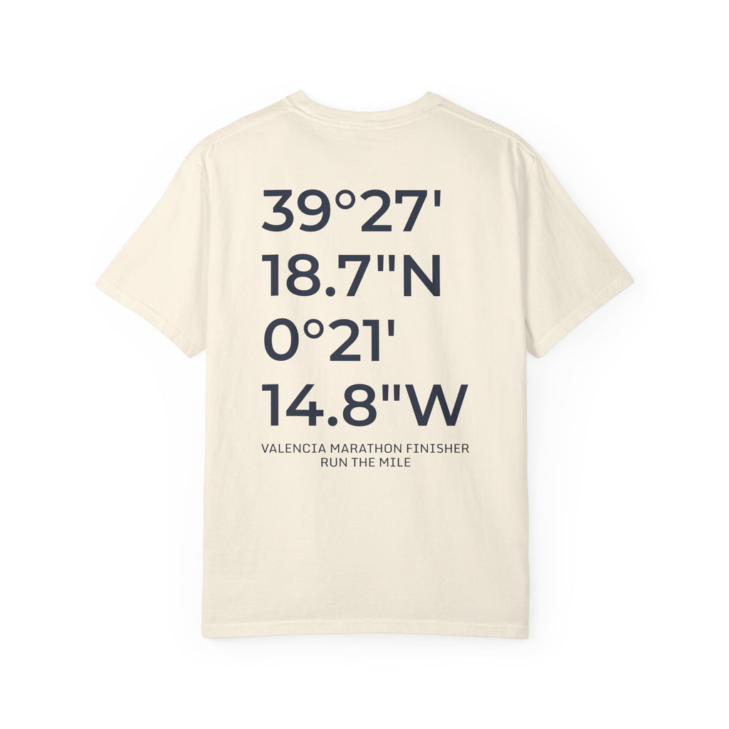 Valencia Marathon Finish Line Coordinates T-Shirt