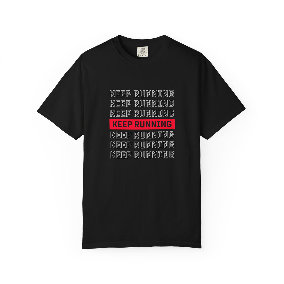 Keep Running Red Block T-Shirt