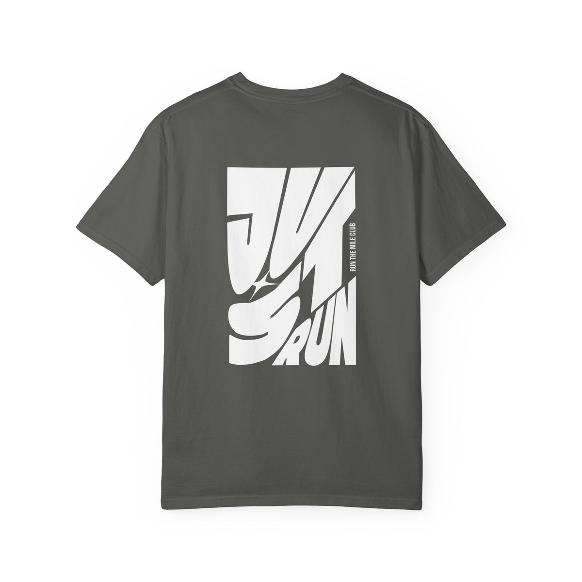 Just Run Wavy Back Graphic T-Shirt
