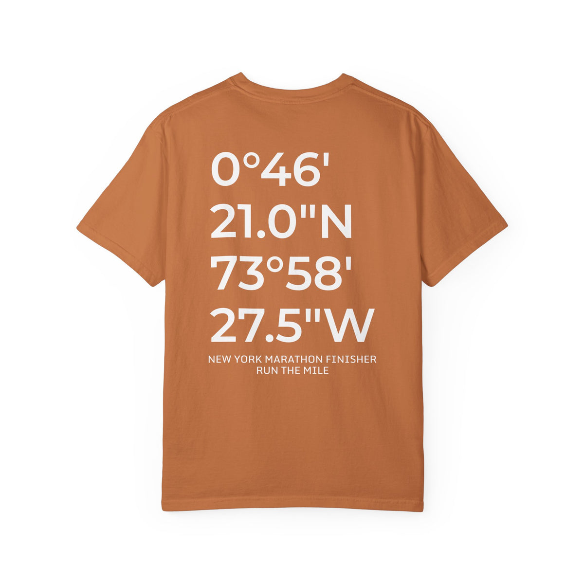 New York Marathon Finish Line Coordinates T-Shirt