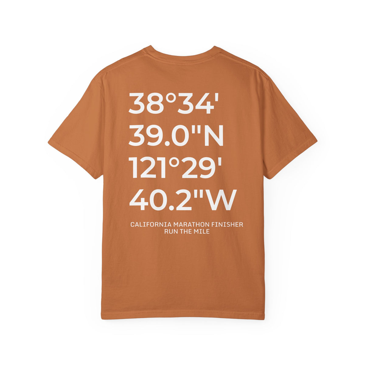 California Intl CIM Marathon Finish Line Coordinates T-Shirt