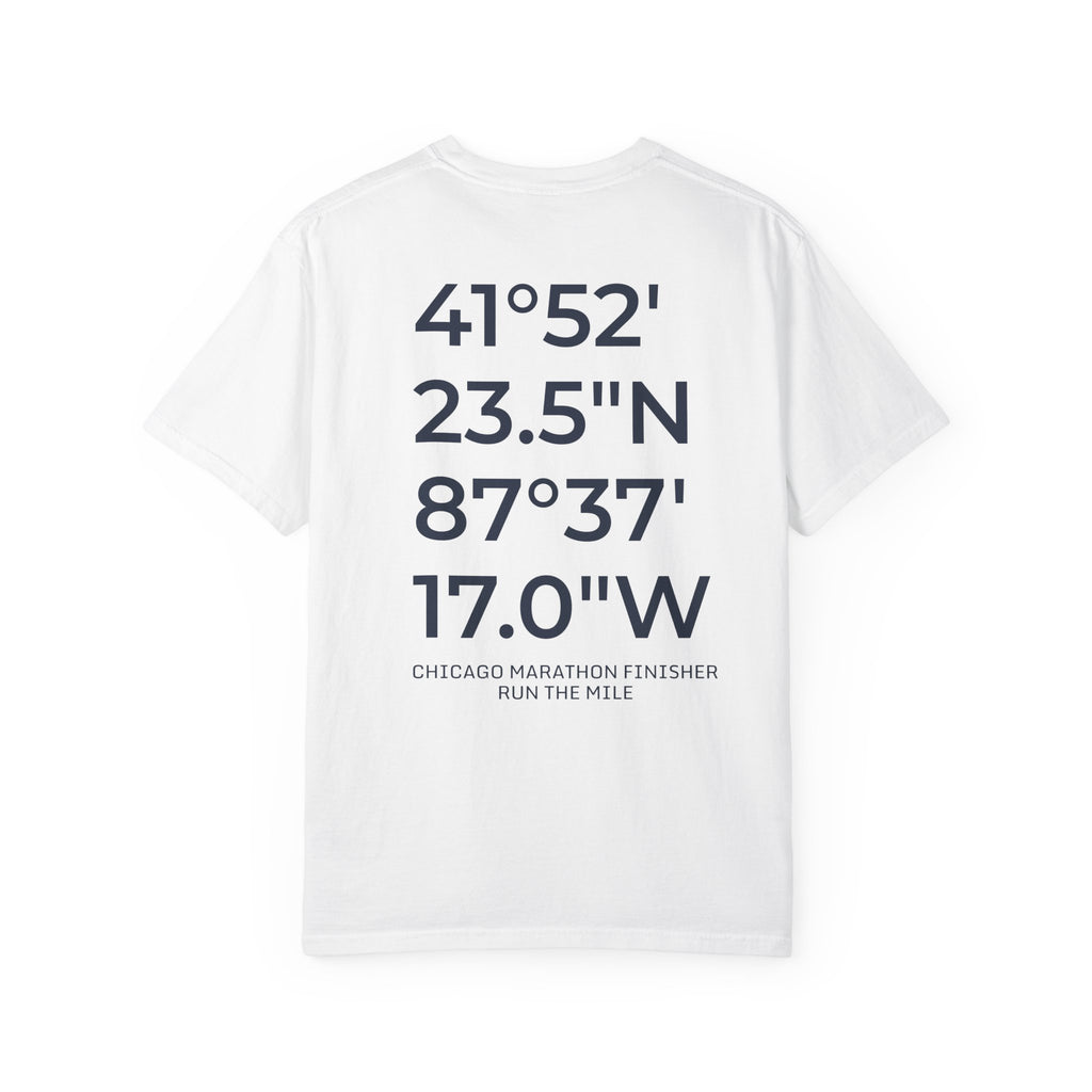 Chicago Marathon Finish Line Coordinates T-Shirt