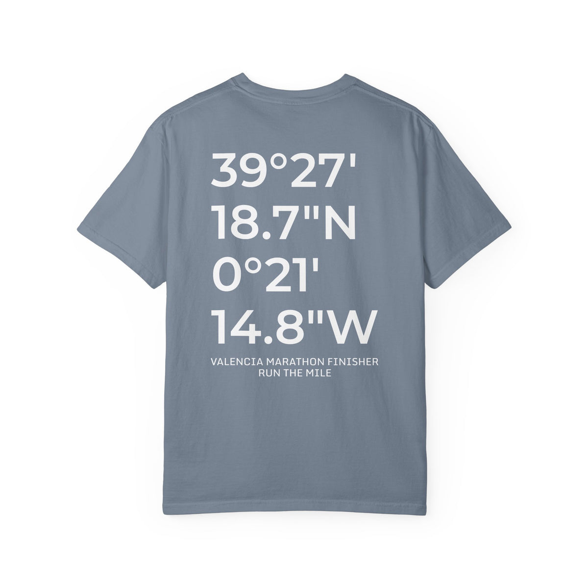 Valencia Marathon Finish Line Coordinates T-Shirt