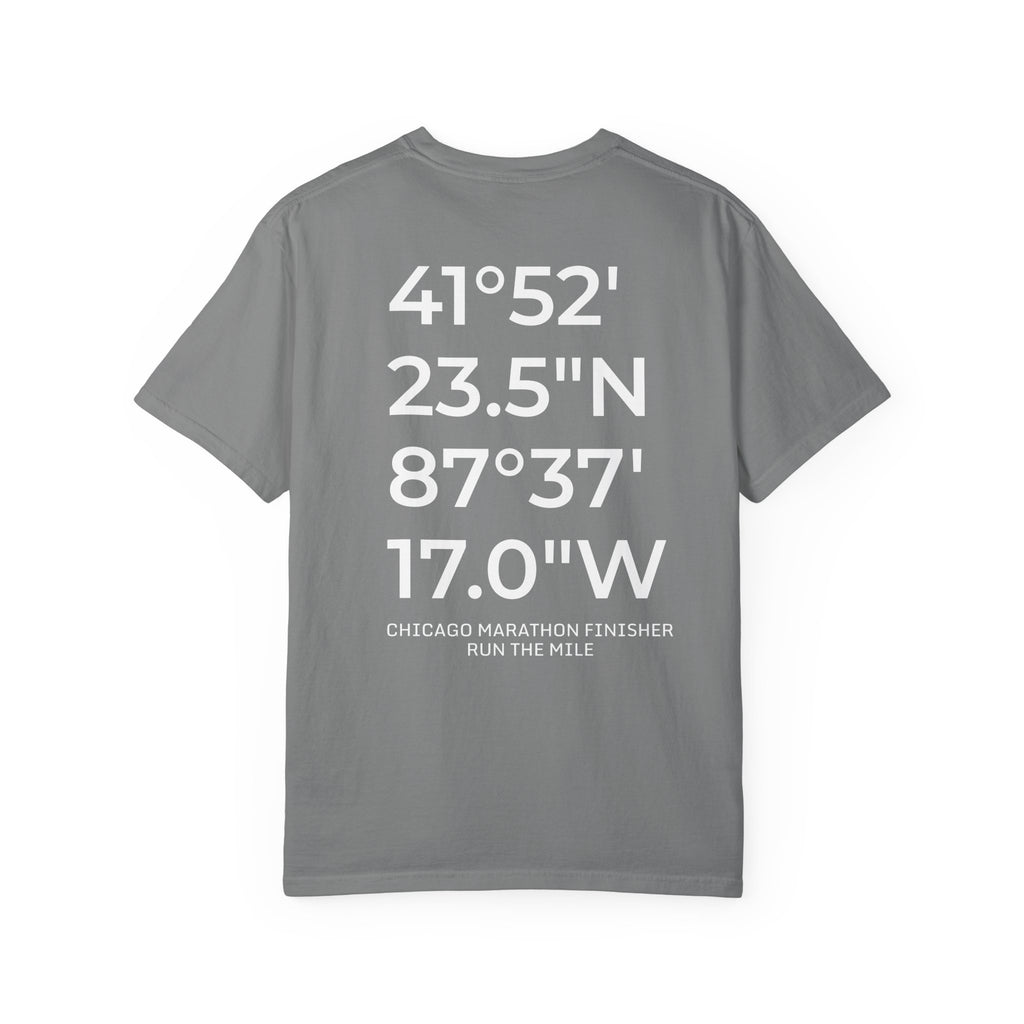 Chicago Marathon Finish Line Coordinates T-Shirt
