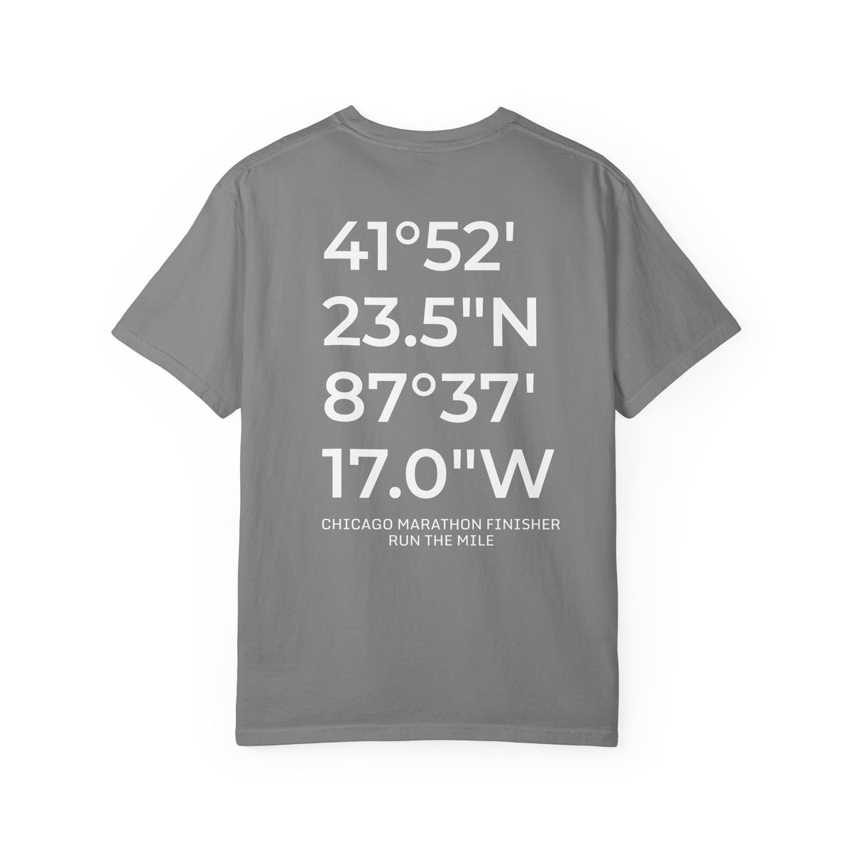 Chicago Marathon Finish Line Coordinates T-Shirt