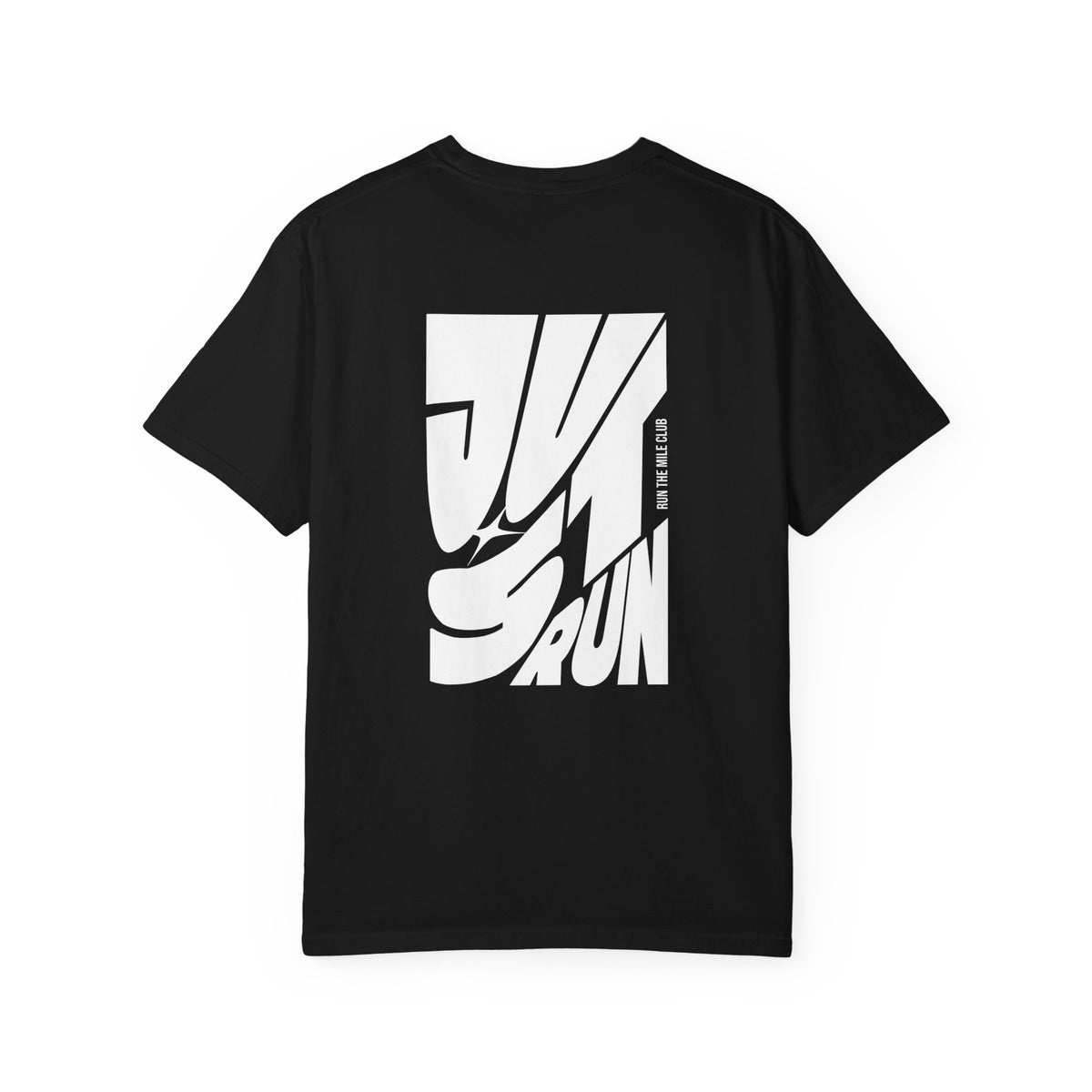 Just Run Wavy Back Graphic T-Shirt