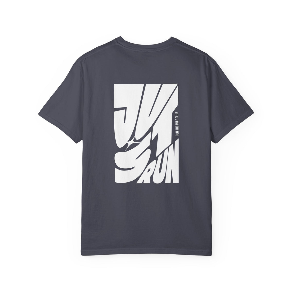 Just Run Wavy Back Graphic T-Shirt