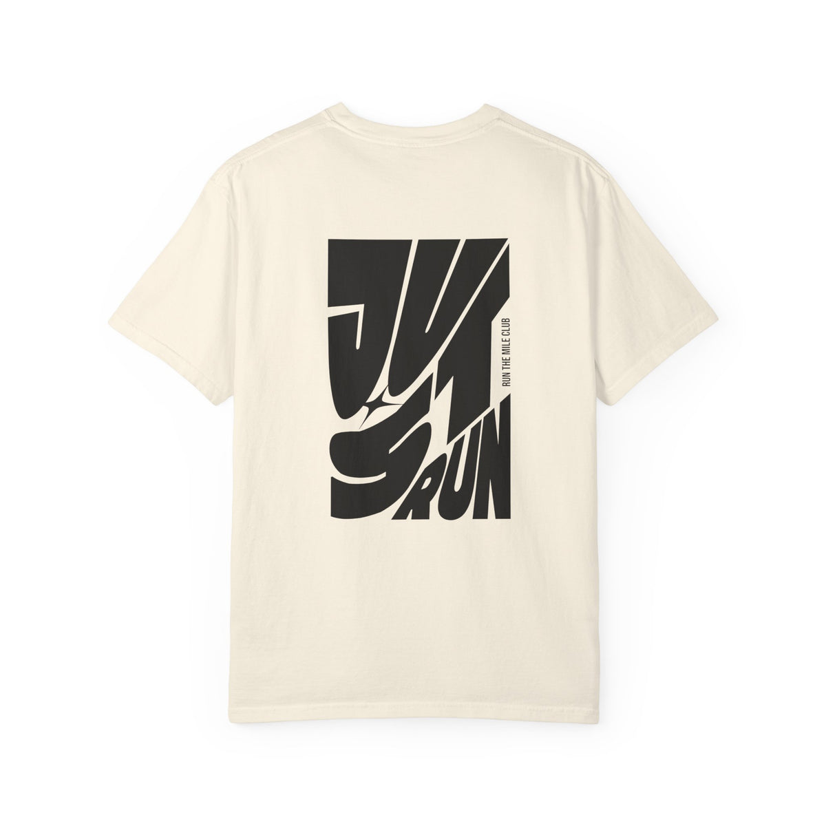 Just Run Wavy Back Graphic T-Shirt