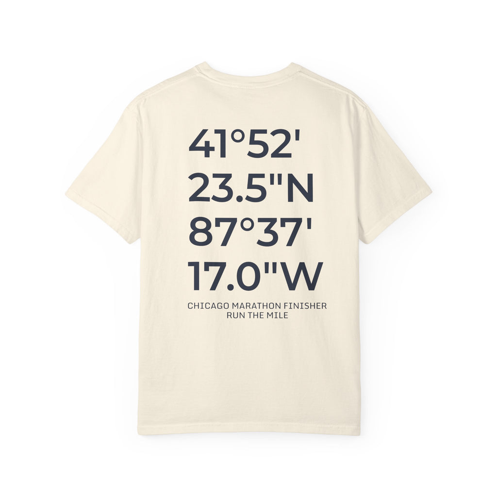 Chicago Marathon Finish Line Coordinates T-Shirt