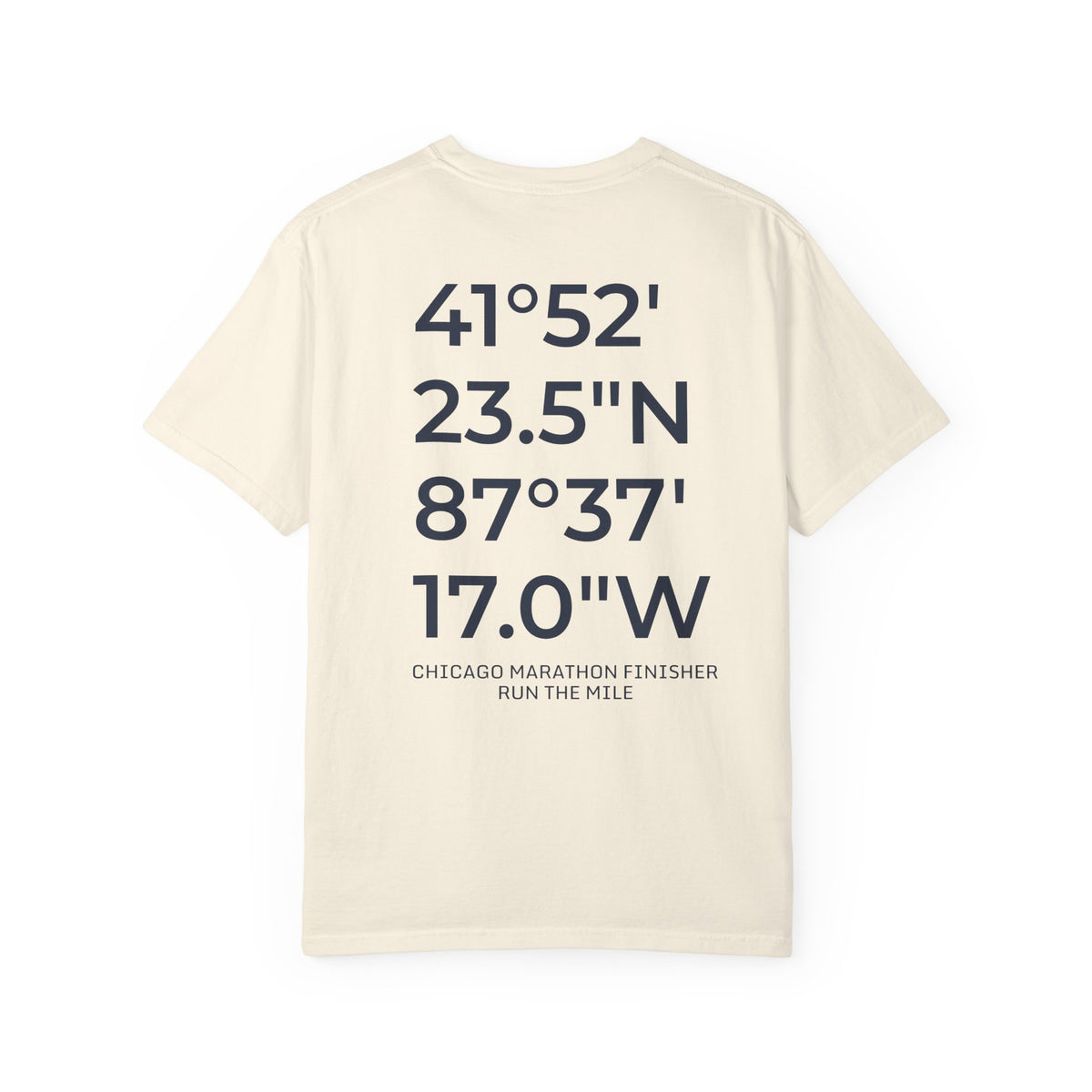 Chicago Marathon Finish Line Coordinates T-Shirt