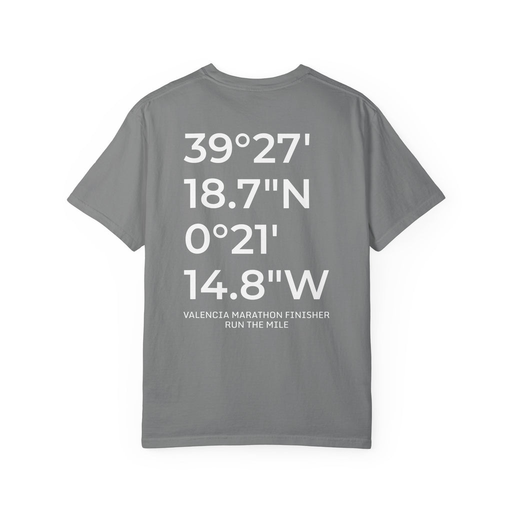 Valencia Marathon Finish Line Coordinates T-Shirt