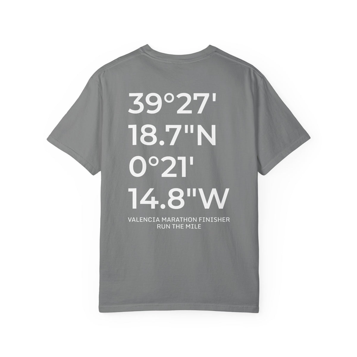 Valencia Marathon Finish Line Coordinates T-Shirt