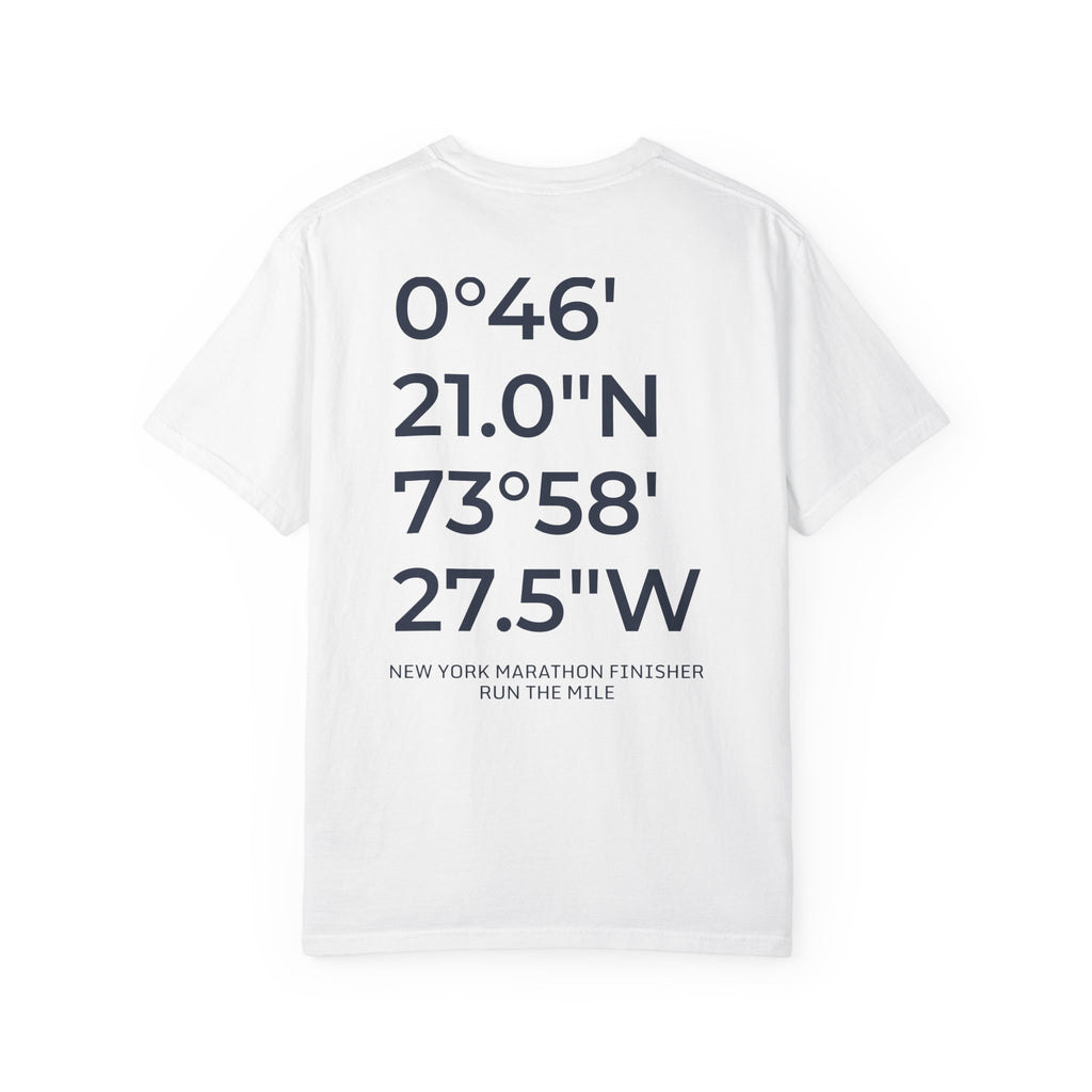 New York Marathon Finish Line Coordinates T-Shirt
