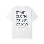 New York Marathon Finish Line Coordinates T-Shirt