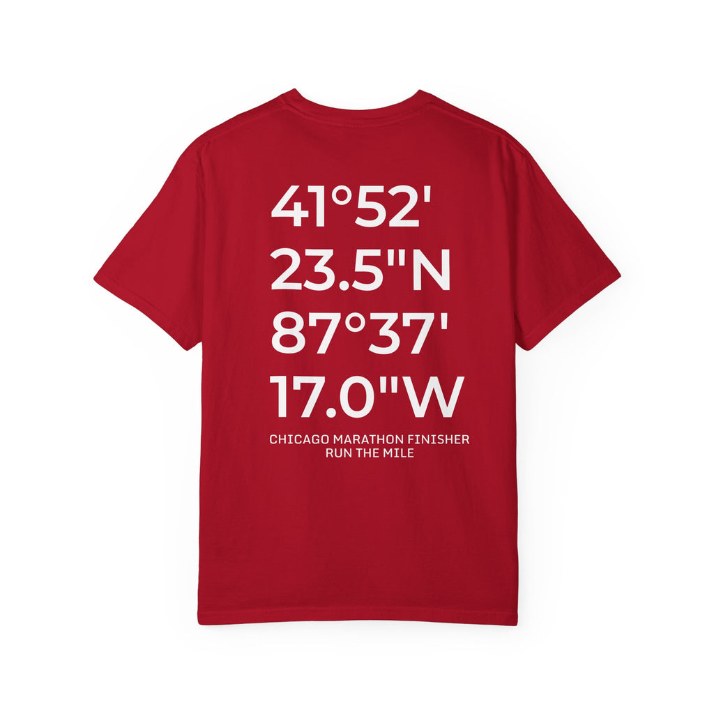Chicago Marathon Finish Line Coordinates T-Shirt