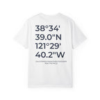 California Intl CIM Marathon Finish Line Coordinates T-Shirt