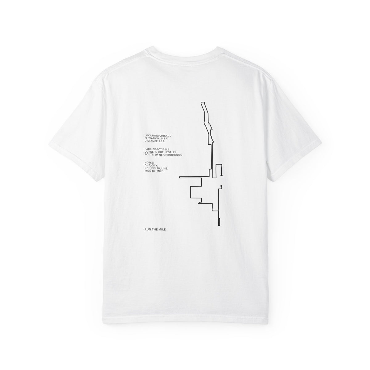 Chicago Marathon Running Shirt – 26.2 Route T-Shirt