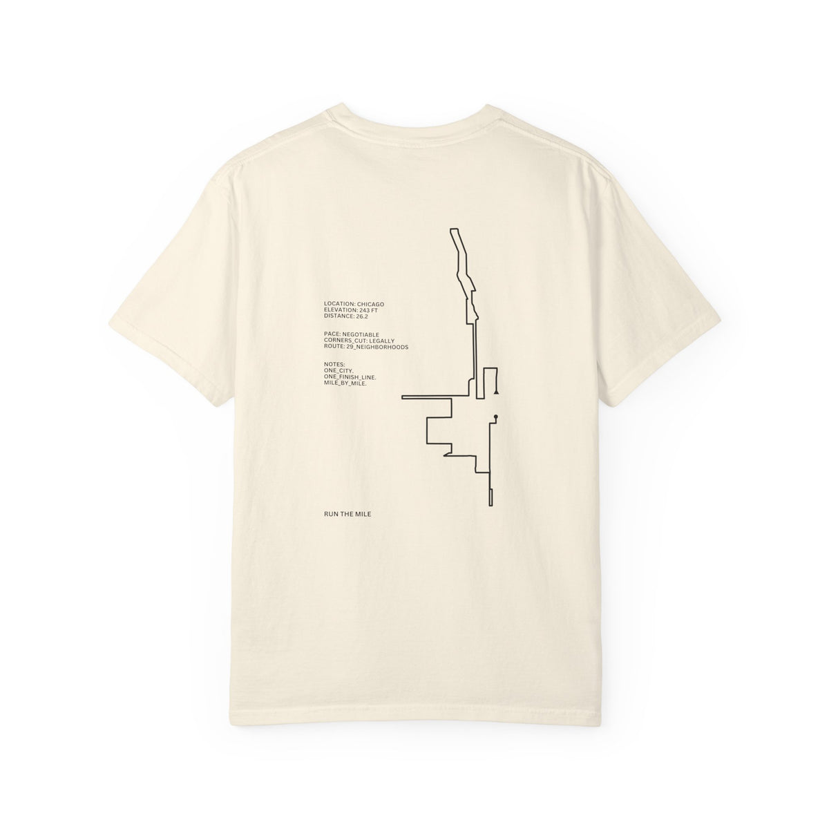 Chicago Marathon Running Shirt – 26.2 Route T-Shirt