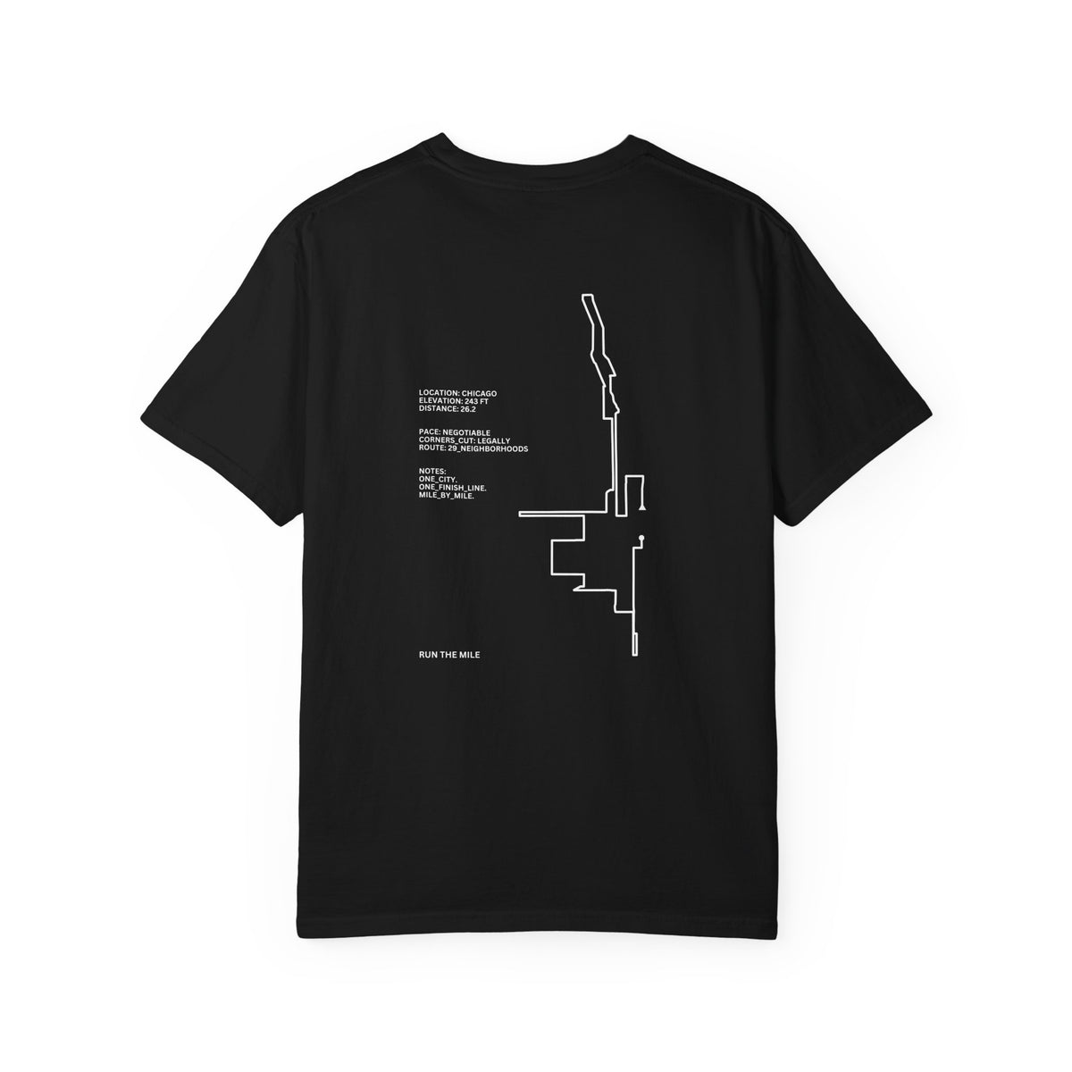 Chicago Marathon Running Shirt – 26.2 Route T-Shirt