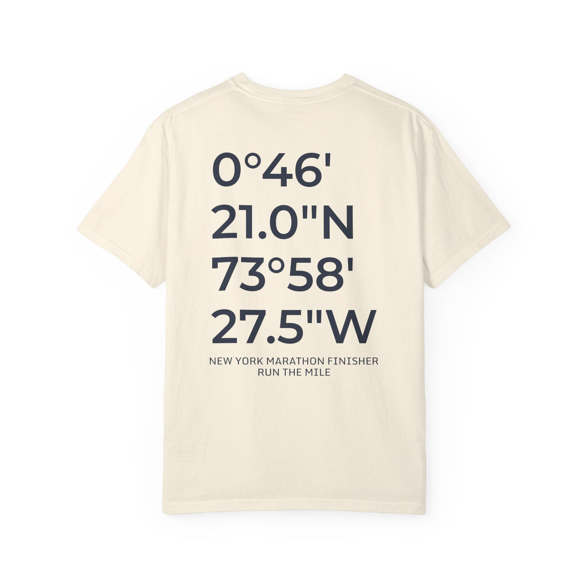 New York Marathon Finish Line Coordinates T-Shirt