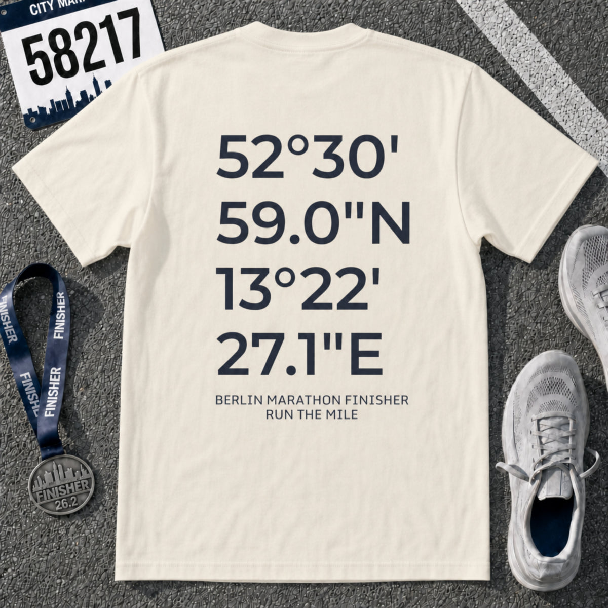 Berlin Marathon Finish Line Coordinates T-Shirt