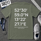 Berlin Marathon Finish Line Coordinates T-Shirt