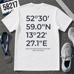Berlin Marathon Finish Line Coordinates T-Shirt