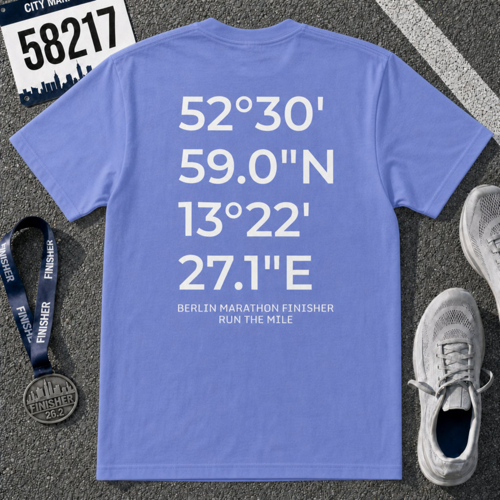Berlin Marathon Finish Line Coordinates T-Shirt