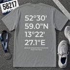 Berlin Marathon Finish Line Coordinates T-Shirt