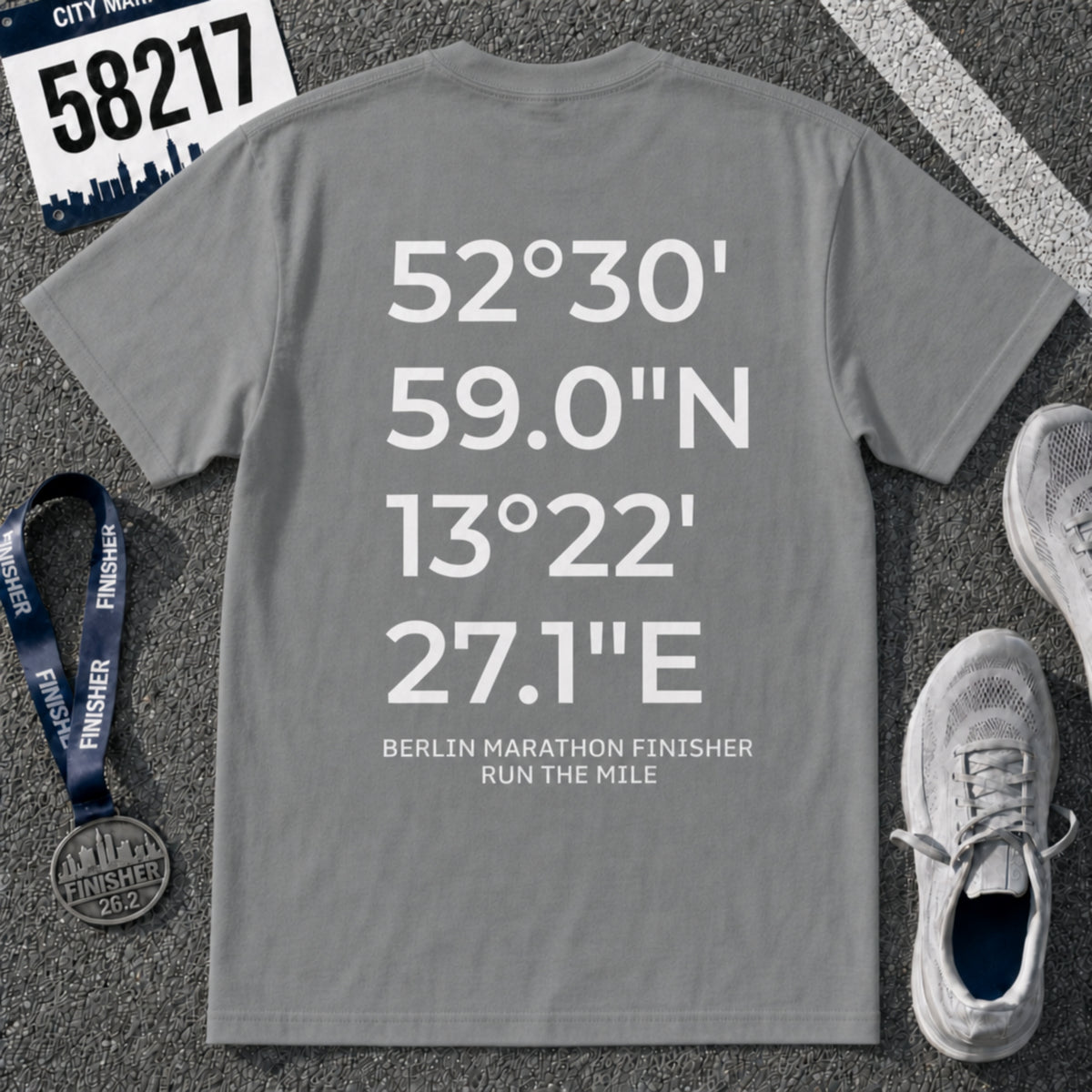 Berlin Marathon Finish Line Coordinates T-Shirt