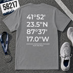 Chicago Marathon Finish Line Coordinates T-Shirt