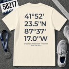 Chicago Marathon Finish Line Coordinates T-Shirt