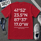 Chicago Marathon Finish Line Coordinates T-Shirt