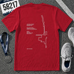 Chicago Marathon Running Shirt – 26.2 Route T-Shirt