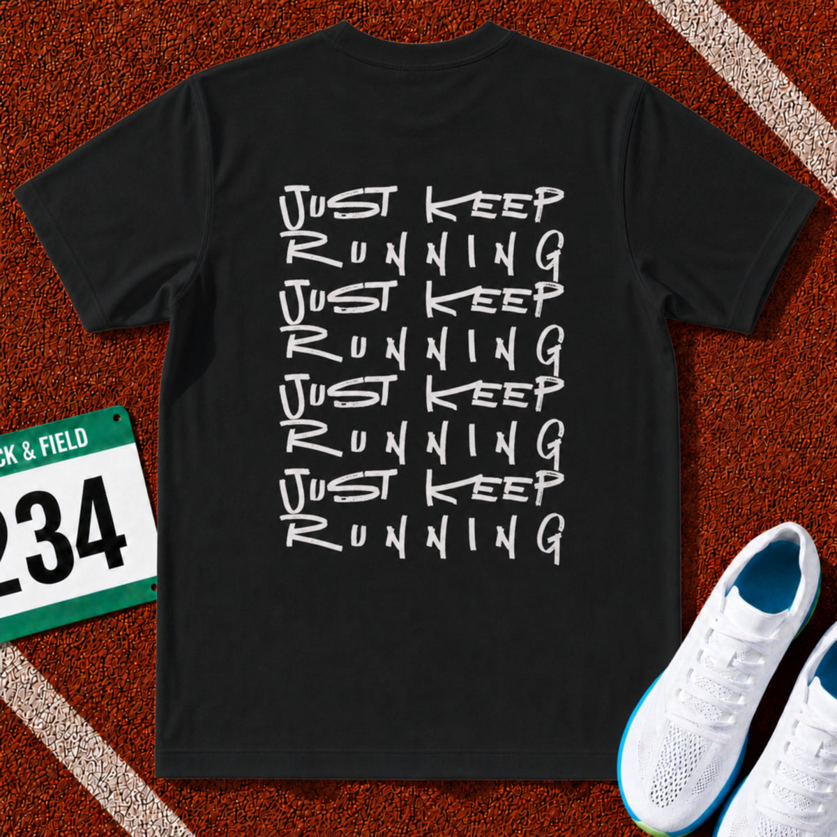 Just Keep Running on Repeat T-Shirt