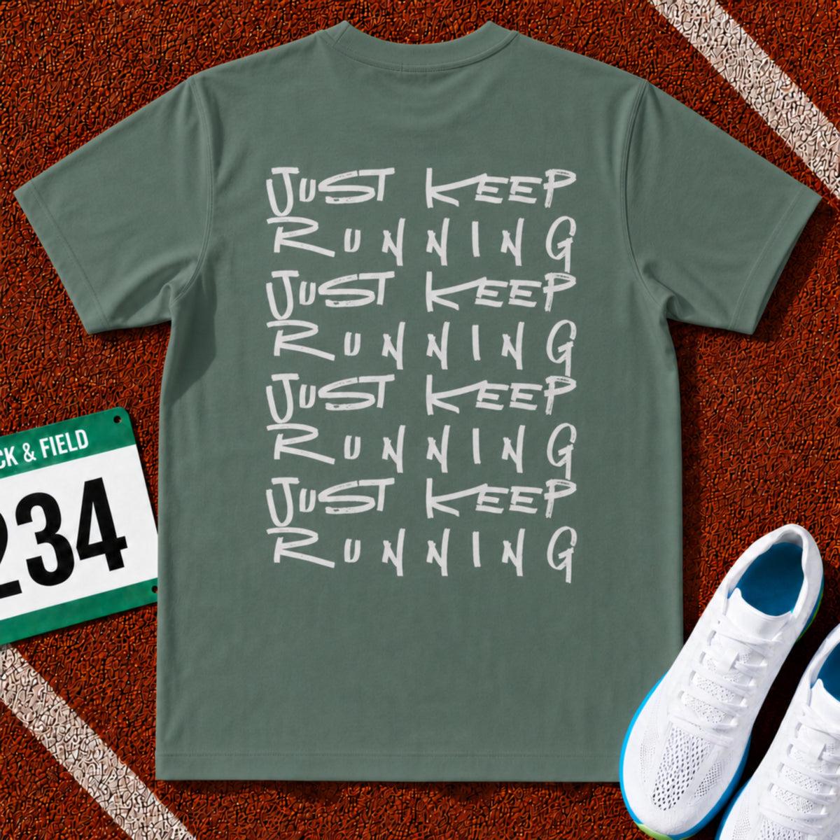 Just Keep Running on Repeat T-Shirt