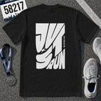Just Run Wavy Back Graphic T-Shirt