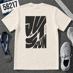 Just Run Wavy Back Graphic T-Shirt