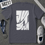 Just Run Wavy Back Graphic T-Shirt