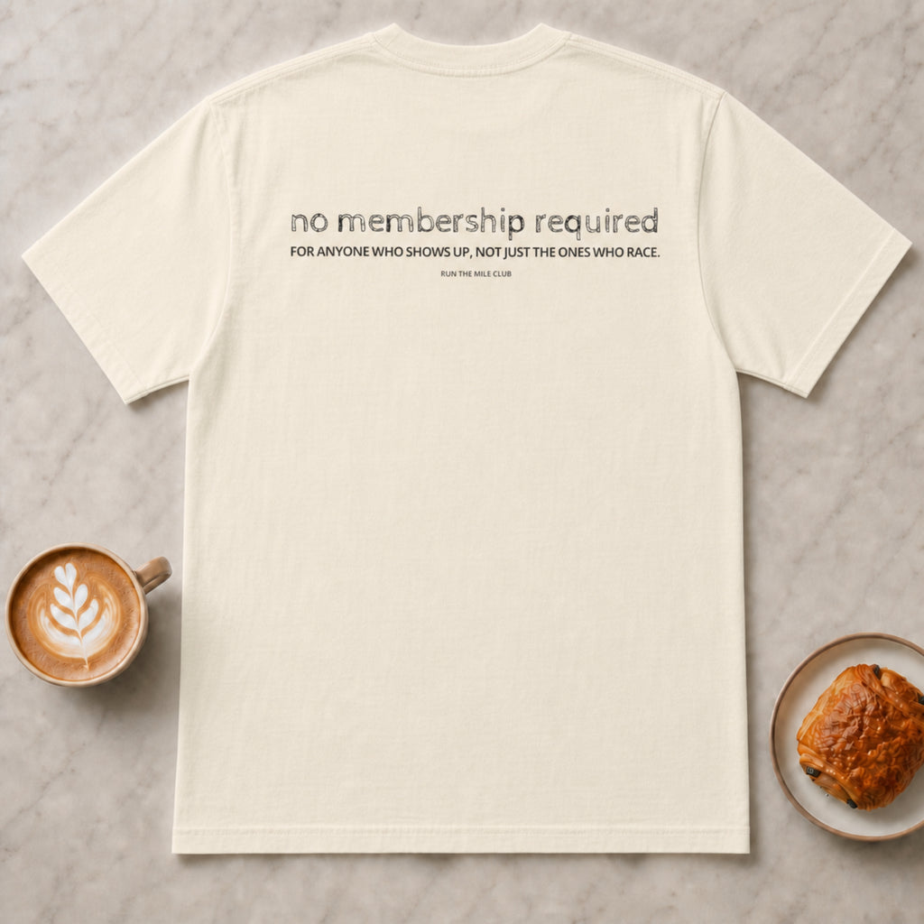No Membership Required Run Club T-Shirt