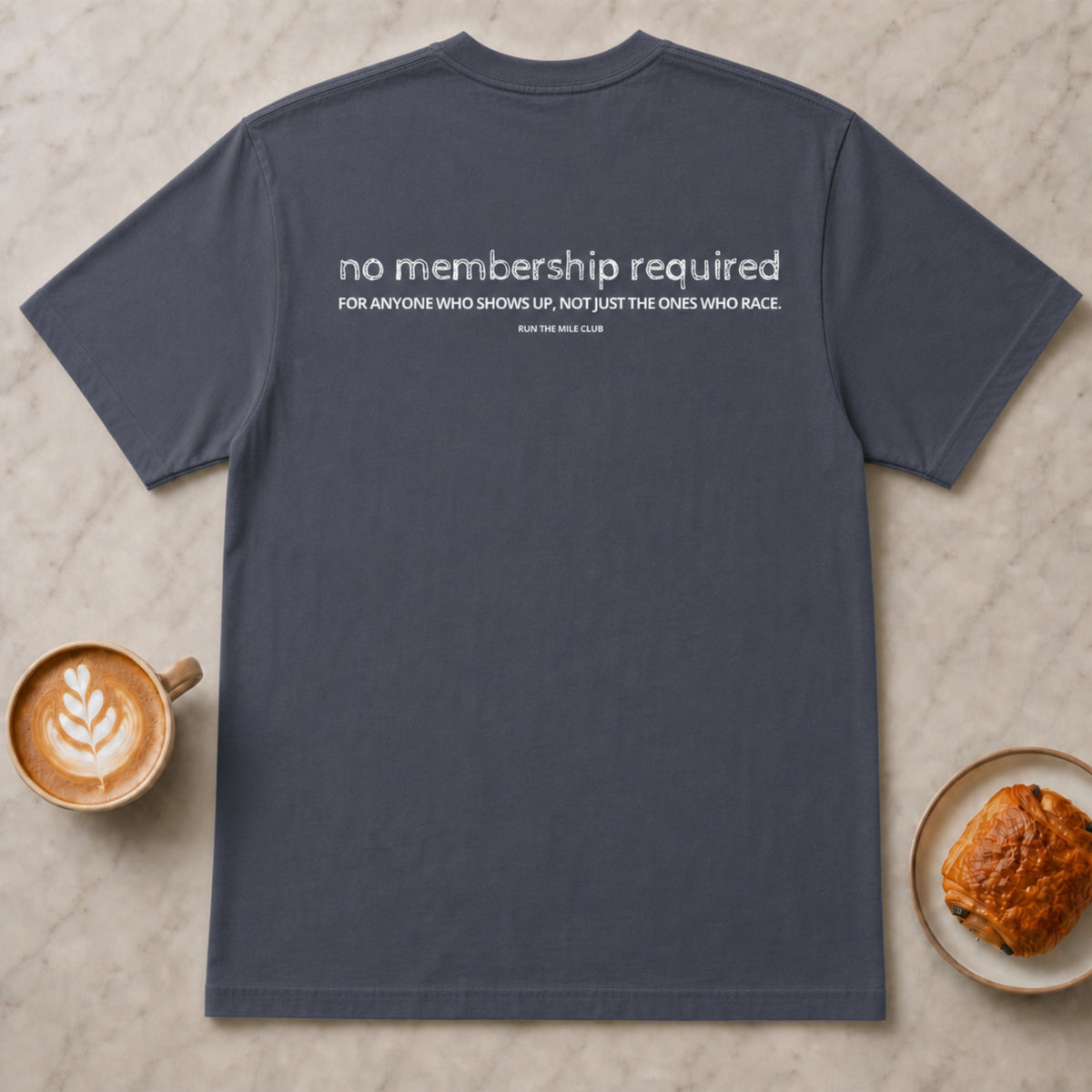 No Membership Required Run Club T-Shirt