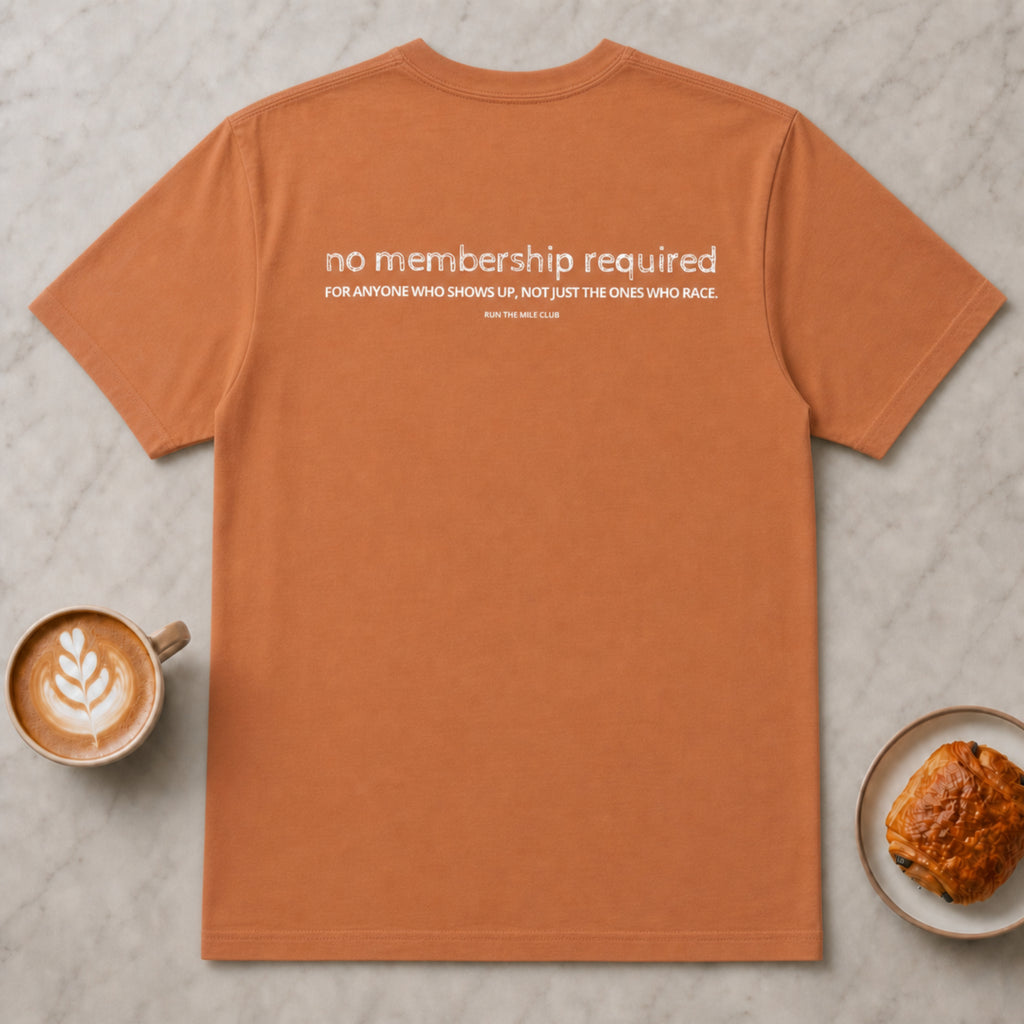 No Membership Required Run Club T-Shirt
