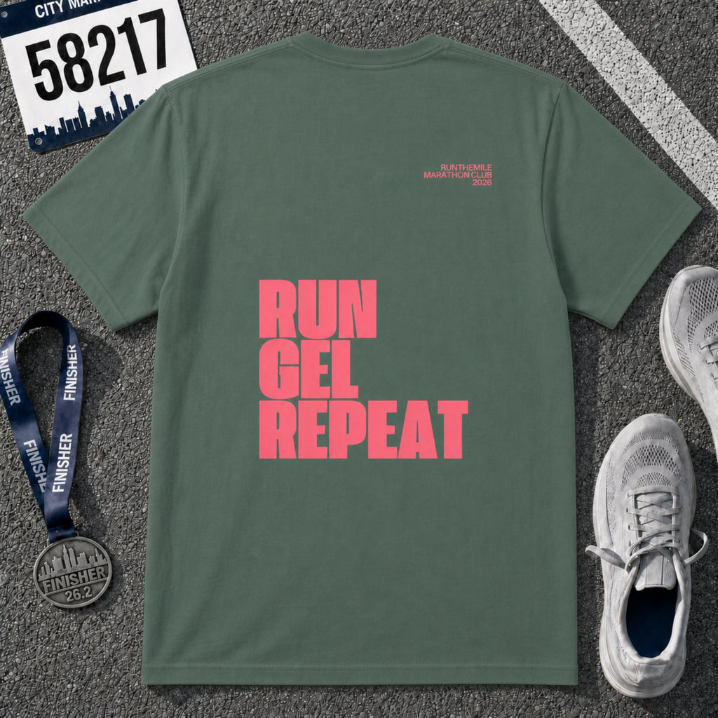 Run. Gel. Repeat. Marathon T-Shirt