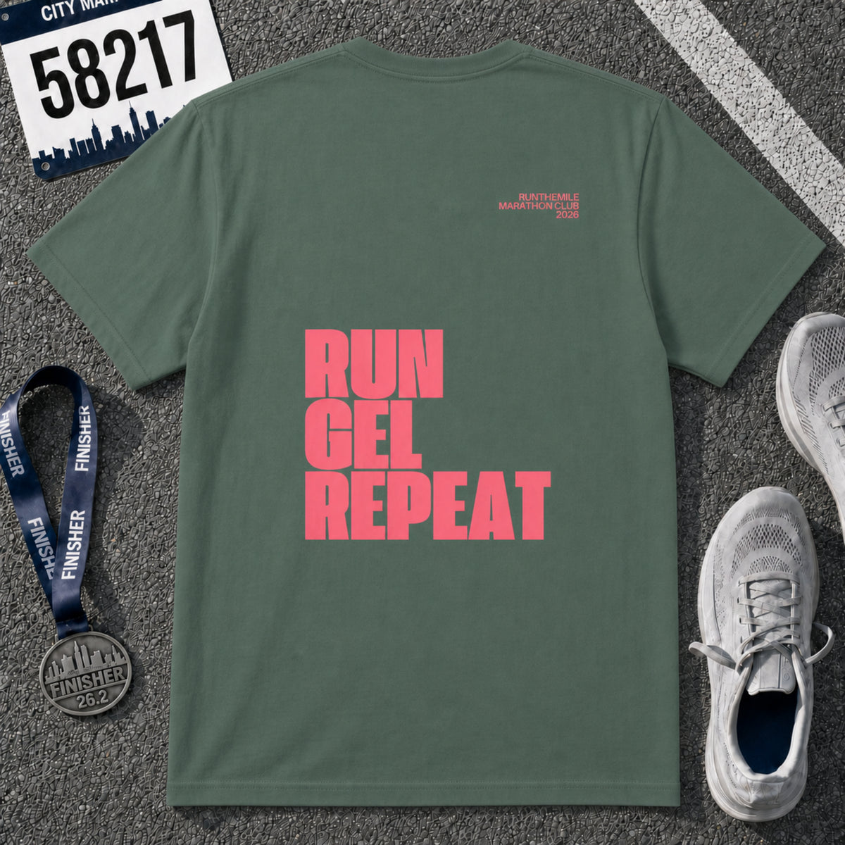 Run. Gel. Repeat. Marathon T-Shirt