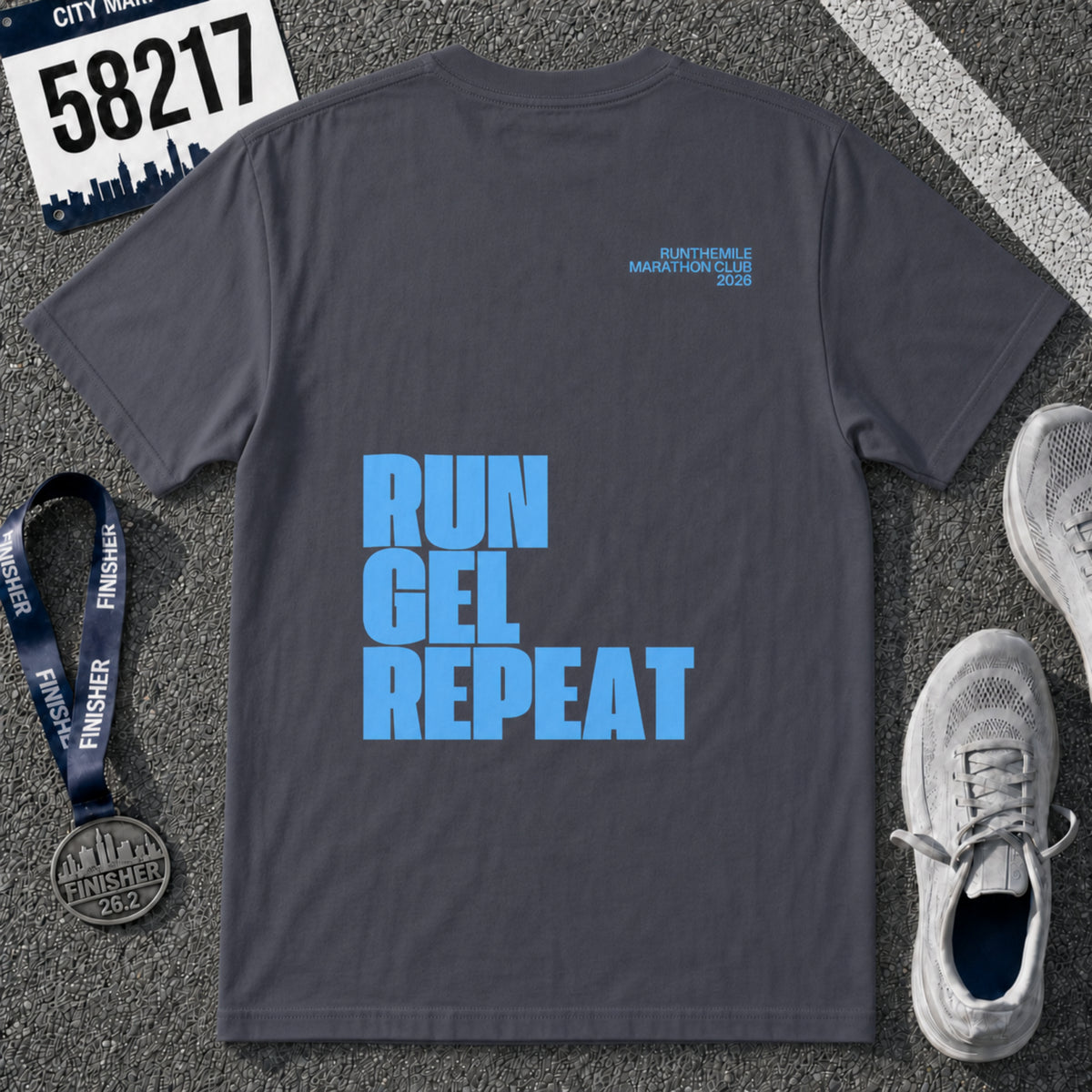 Run. Gel. Repeat. Marathon T-Shirt