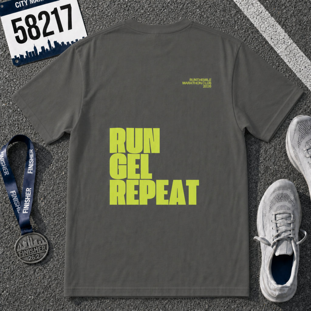 Run. Gel. Repeat. Marathon T-Shirt