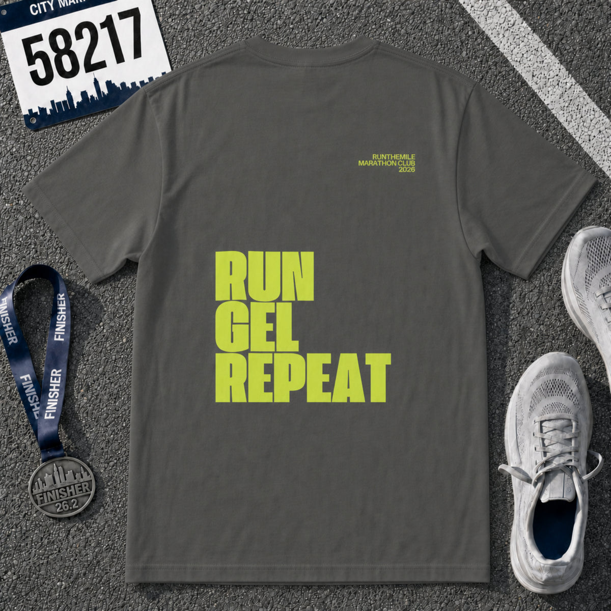 Run. Gel. Repeat. Marathon T-Shirt
