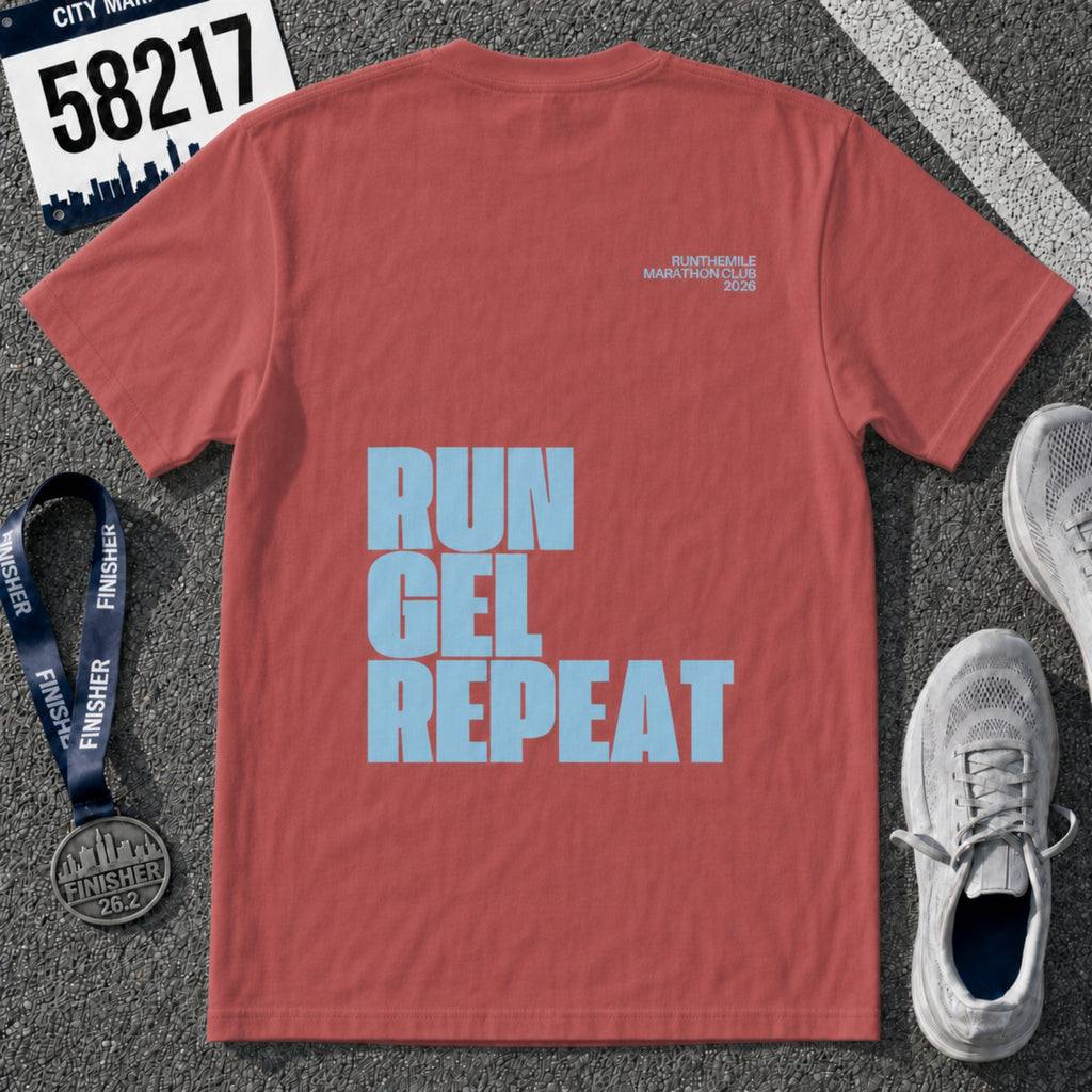 Run. Gel. Repeat. Marathon T-Shirt