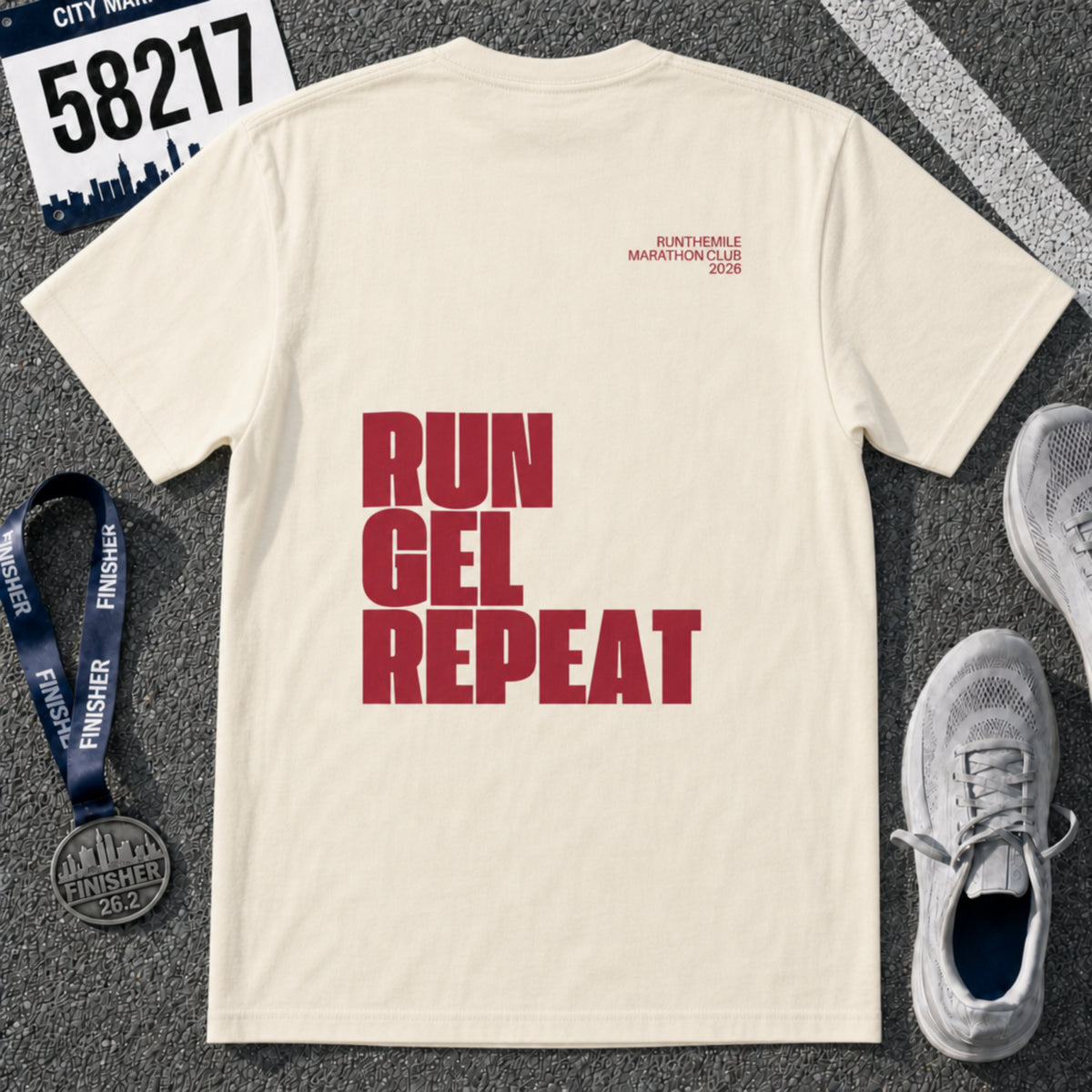 Run. Gel. Repeat. Marathon T-Shirt