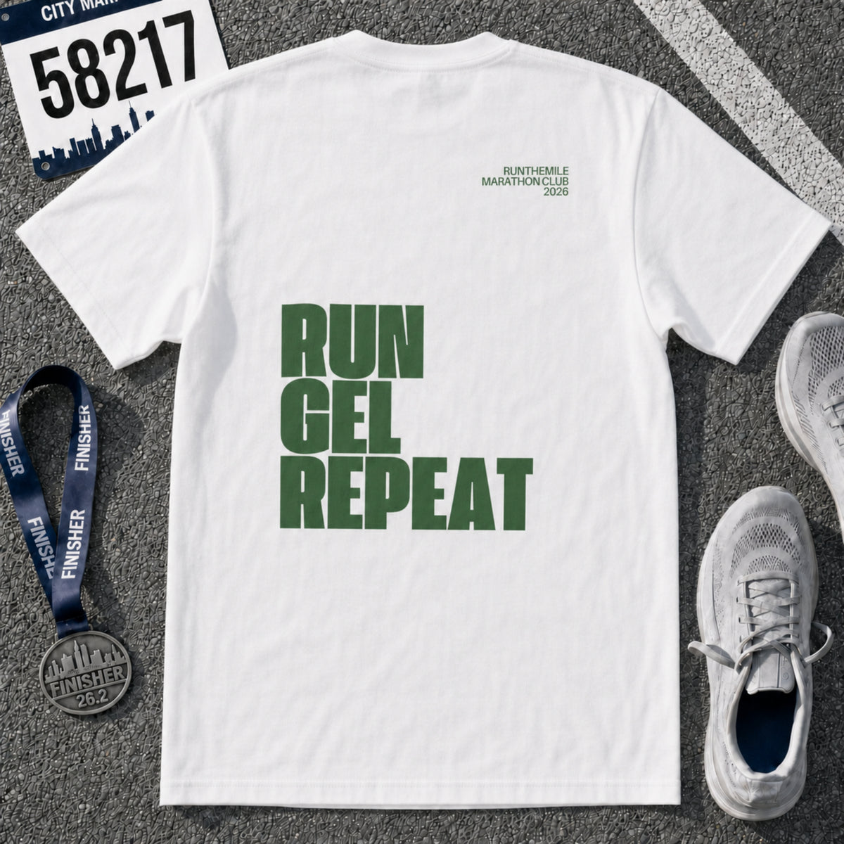 Run. Gel. Repeat. Marathon T-Shirt